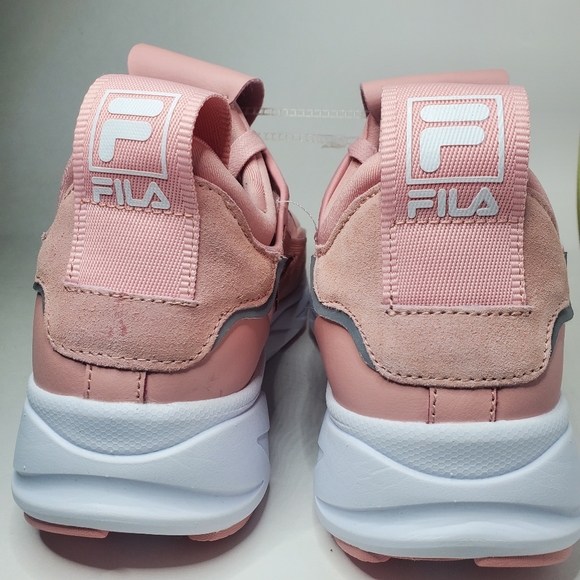 FILA AMORE LOW TRAINERS RUNNING SPORT SNEAKERS WOMEN SHOES PINK/WHITE SIZE 10 - Picture 8 of 13